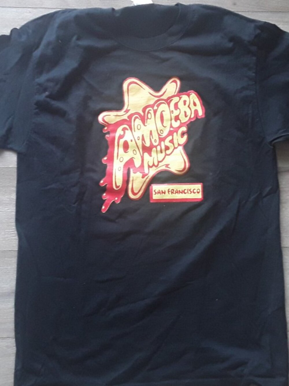 Amoeba Music San Francisco T‑Shirt Black Medium, Iconic Logo, Indie Record Store